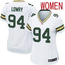 Women Green Bay Packers #94 Dean Lowry Nike White Game NFL Jersey->women nfl jersey->Women Jersey